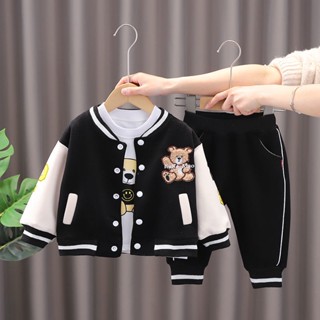 [Babycat] พร้อมส่ง ชุดยูนิฟอร์มเบสบอล สไตล์เกาหลี ญี่ปุ่น ฤดูใบไม้ผลิ ฤดูใบไม้ร่วง สําหรับเด็กผู้ชาย 1-3 ปี 5 ปี 2022