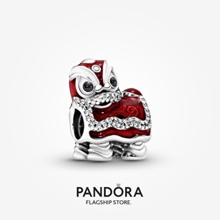 Pandora จี้รูปสิงโตจีน เครื่องประดับเงิน m1022