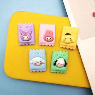 สติกเกอร์เรซิ่น ลายการ์ตูน Sanrio Pudding Dog Melody diy สําหรับตกแต่งกิ๊บติดผม โทรศัพท์มือถือ