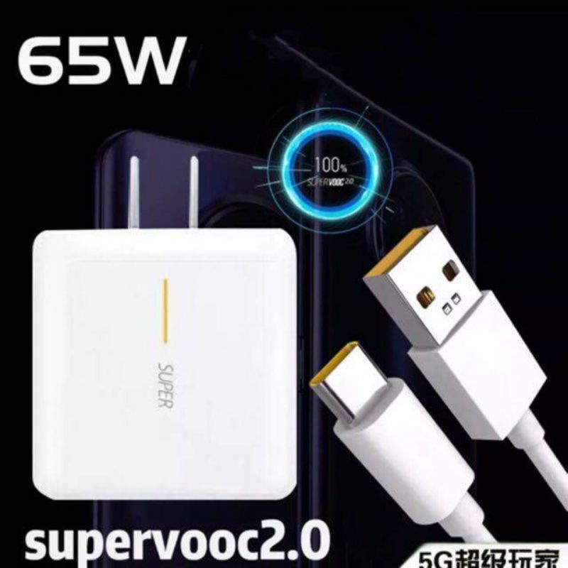 สายชาร์จ-realme-65w-supervooc-charger-usb-type-c-power-adapter-for-find-x2-pro-reno-3-pro-r17pro-supervooc