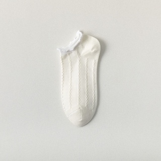 สินค้า （sale50%）1คู่ ถุงเท้าข้อสั้น เป็นสีขาวทั้งหมด cotton socks