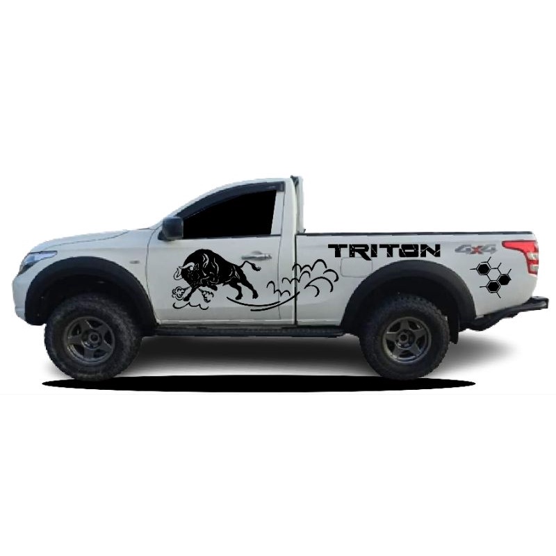 sticker-off-road-สติ๊กเกอร์กระบะตอนเดียว-triton-สติ๊กเกอร์กระบะตอนเดียว-revo-สติ๊กเกอร์กระทิงดุ