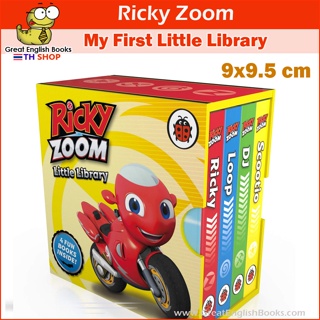 (ใช้โค้ดรับcoinคืน10%ได้) พร้อมส่ง *ลิขสิทธิ์แท้* หนังสือบอร์ดบุ๊คเล่มเล็ก Ricky Zoom Little Library Board book