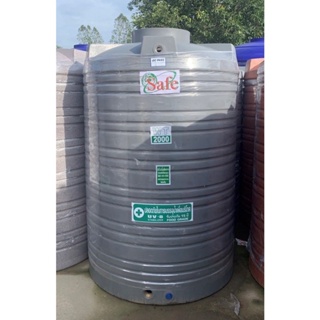 ถังเก็บน้ำ สีเทาเรียบ 1500-6000 ลิตร ถังเก็บน้ำบนดิน water tank  แท้งน้ำ มอก. มาตรฐาน Food Grade ส่งฟรีกรุงเทพปริมณฑล