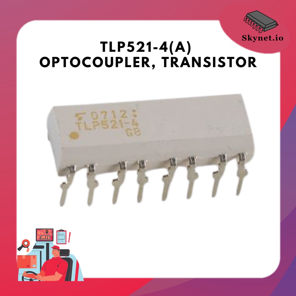 TLP521-4 (X4) P521 Photocoupler GaAs Ired & Photo−Transistor (x4 ...