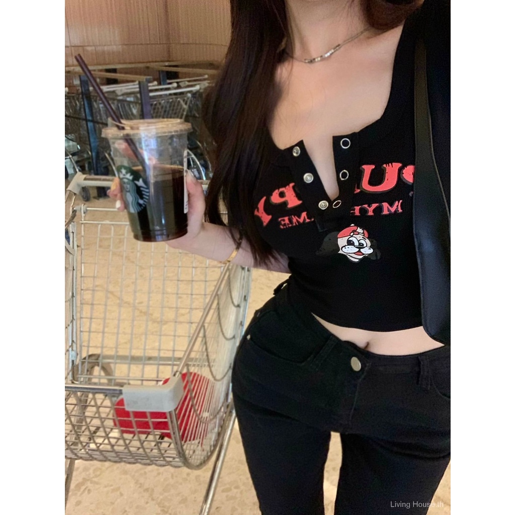 tเสื้อเชิ้ตผู้หญิงฤดูร้อนรุ่นใหม่สไตล์เกาหลีinsเสื้อสาวฮอตสไตล์เซ็กซี่สุดเก๋สุดอินเทรนด์sh2101