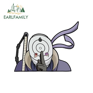 Earlfamily สติกเกอร์ไวนิล ลาย Naruto Peeker กันรอยขีดข่วน 13 ซม. × 10.1 ซม. สําหรับตกแต่งกระจกรถยนต์