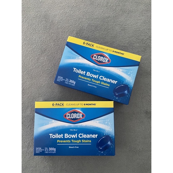 พร้อมส่ง-clorox-ก้อนทำความสะอาดชักโครกสีฟ้าสูตรแถบเหลือง