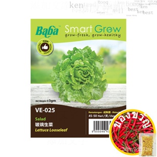 Baba VE-025 Smart Grow lettuce looseleaf (wxh) 3เมล็ด gm/anxx็คเมล็ดเมล็ดเมล็ดเมล็ด ED เมล็ด FETC