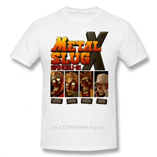 เสื้อยืดสไตล์เกาหลี Yenilik oyunu Metal Slug X T gömlek Retro oyun Homme Tee gömlek ücretsiz kargo Camiseta moda 100% pa