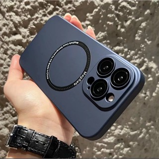 เคสโทรศัพท์มือถือ PC แข็ง ผิวด้าน แบบบางพิเศษ แม่เหล็ก สําหรับ iPhone 11 12 13 14 Pro Max