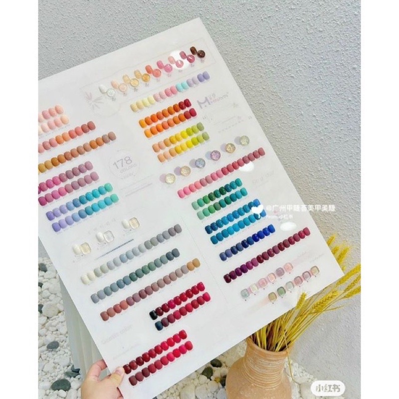 เซ็ตสีเจล-178-สีค่ะ-ฟรีชาร์ตใหญ่ขาตั้งและ-ชาร์ตตั้ง-gt-gt-พร้อมส่งจ้า-lt-lt