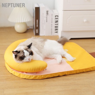 Neptuner เบาะที่นอน แบบนิ่ม กันน้ํา ระบายอากาศ ซักล้างได้ กันกัด พร้อมหมอน สําหรับสัตว์เลี้ยง สุนัข แมว