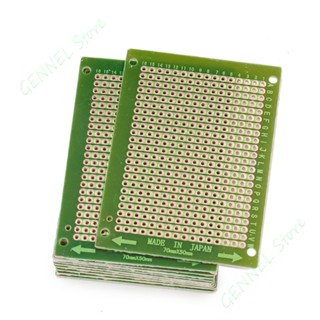 10pcs /lot 50mm x 70mm Copper Strip Stripboard PCB Printed Circuit Board for Soldering Prototyping DIY Testing