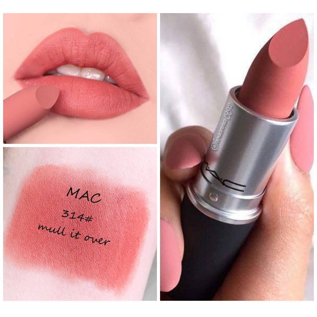 cosmetichub69-แท้ทั้งร้าน-แบ่งขายลิปสติก-mac-lipstick-สี-mull-it-over-แบ่งขายใส่กระปุก-แถมแปรงทาลิปฟรี-แท้100