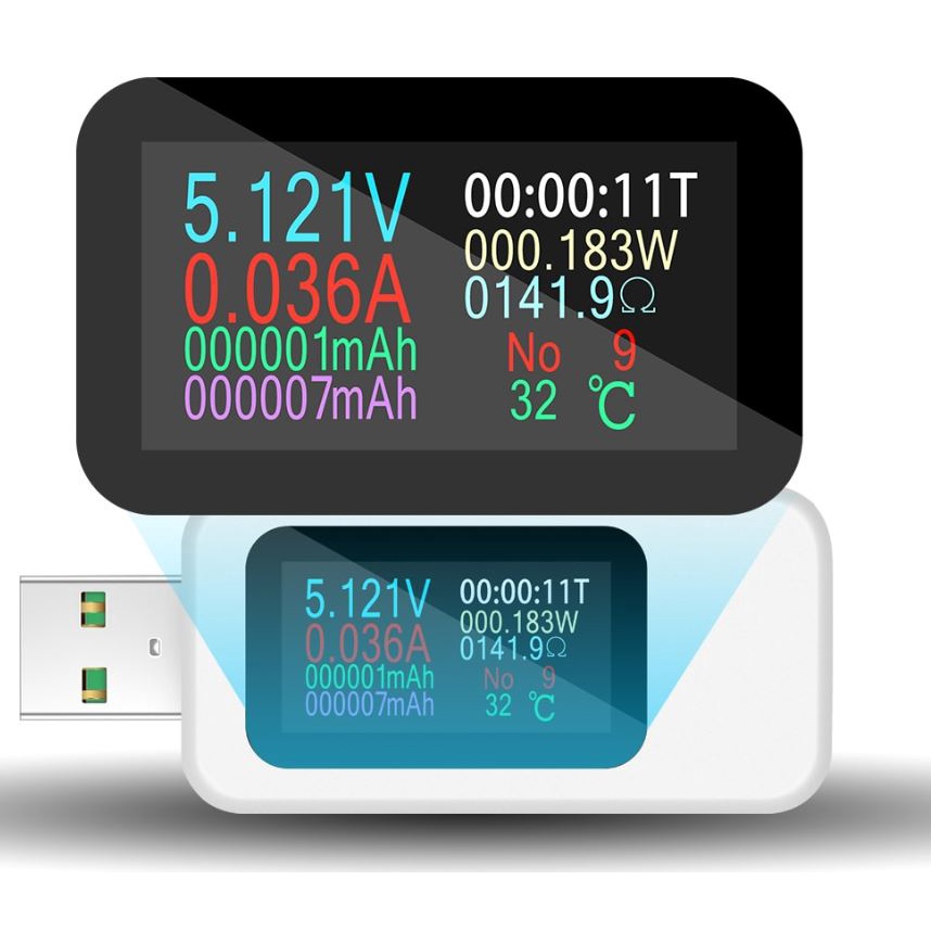 usb-tester-แสดงผลหน้าจอสีด้วยความละเอียดการวัดสูง-usb-multifuction-digital-voltmeter-current-capacity