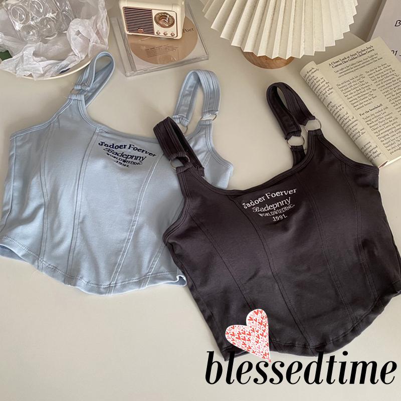 blessedtime-เสื้อสายเดี่ยว-แขนกุด-ปักลายตัวอักษร-ทรงไม่สมมาตร-แฟชั่นฤดูร้อน-สําหรับผู้หญิง-ใส่ไปคลับ-ปาร์ตี้