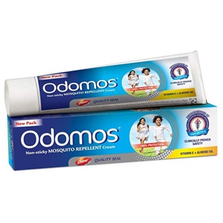 ภาพหน้าปกสินค้าครีมทากันยุงออร์แกนิค Dabur Odomos สำหรับเด็กและผู้ใหญ่  (50 และ 100 กรัม) กล่องสีฟ้า -- Odomos - Repellent Cream - Blue ซึ่งคุณอาจชอบสินค้านี้