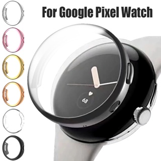 เคสนาฬิกาข้อมือ แบบนิ่ม ป้องกันกระแทก กรอบสีทอง สําหรับ Google Pixel watch 2022