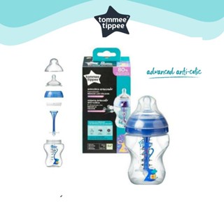 TommeeTippee Advance Anti-colic 260ml - 1pk สีแดง,น้ำเงินขวดนม ทอมมี่ ทิปปี้