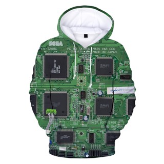 2021 New Electronic Chip 3D Men&amp;#39;s Hoodies Circuit Board Printed Hooded Sweatshirts Men Women Winter Fashion Casual F