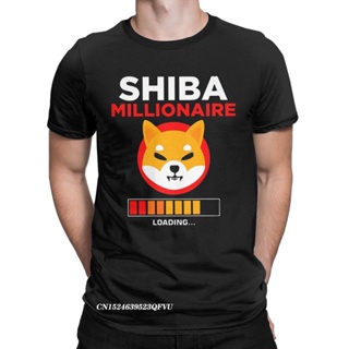 เสื้อยืดสวยๆ Mannen Vrouwen Shiba Inu เหรียญโทเค็น Shib Leger Hodl Crypto Tshirt Shib Miljonair Laden Kleding Manga Tee
