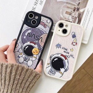 เคสโทรศัพท์มือถือ ลายภาพวาดสีน้ํามัน รูปนักบินอวกาศ สําหรับ OPPO A3S A5S A7 A12 A16 A9 F11 F9 A94 Reno 5 6 7 7Z A93 A53 A15 A54 A74 A31 A52 A92