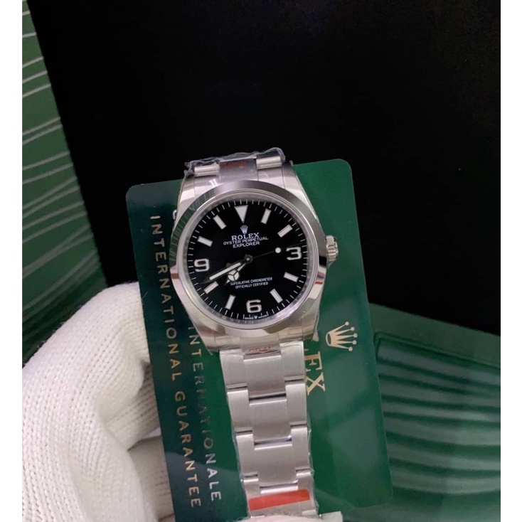 นาฬิกา-rolex-explorer-swiss-โรงงาน-ew-ใส่สลับแท้