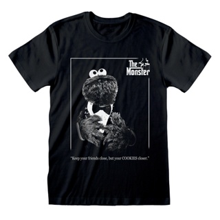ขายดี!เสื้อยืด พิมพ์ลาย esame Street Cookie Monster Godfatherl สไตล์คลาสสิก ไม่ซ้ําใคร สําหรับผู้ชาย KDcgig50EJgkem83S-5