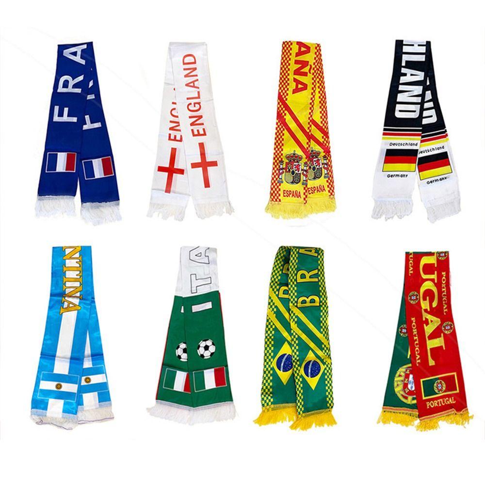 bliss-ผ้าพันคอ-ลายธงชาติฟุตบอล-world-cup-2022-พร้อมพู่-สําหรับงานปาร์ตี้