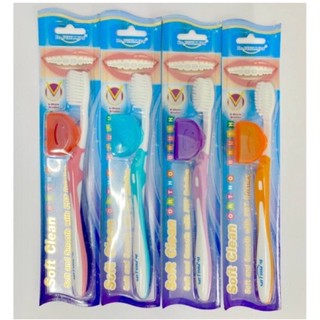 แปรงสีฟัน จัดฟัน Dr. Phillips ซอฟท์ คลีน Soft clean สำหรับจัดฟัน (คละสี)