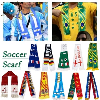 Bruce 2022 ผ้าพันคอ ลายธงชาติฟุตบอล เชียร์ริ่ง บราซิล พร้อมพู่
