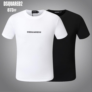 เสื้อทหาร ของแท้ Dsquared2 ผู้ชายผู้หญิงเสื้อยืดผ้าฝ้ายขนาดใหญ่, ออกแบบสไตล์ที่กําหนดเอง, มาใหม่873