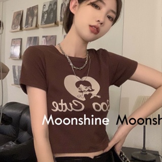 Moon  เสื้อครอป เสื้อสายเดี่ยว ย้อนยุค y2k 2022 NEW Stylish สวยงาม สไตล์เกาหลี Chic MO22060 36Z230909