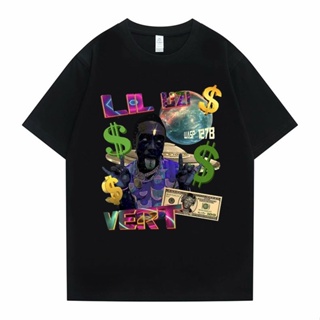 เสื้อขาว Lil Uzi Vert ภาพพิมพ์กราฟิก Tshirt แร็ปเปอร์ชาย Tees ผู้ชายผู้หญิงฮิปฮอปฮาราจูกุเสื้อยืดขนาดใหญ่ท็อปส์ซู Unisex