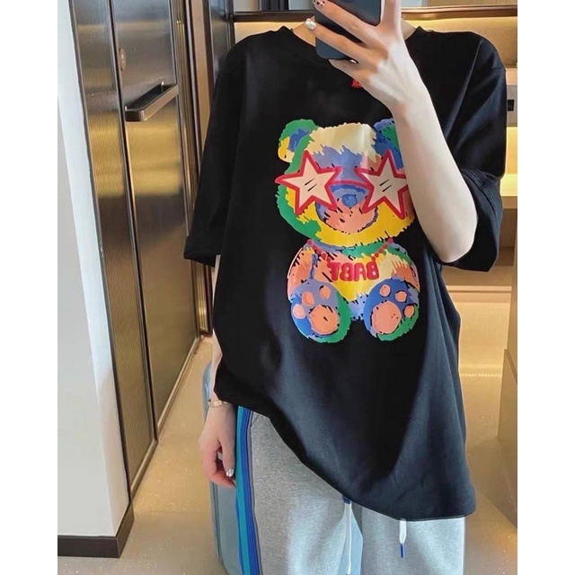 เสื้อยืดลายหมีตาดาว-ป้าย-its-me-basic