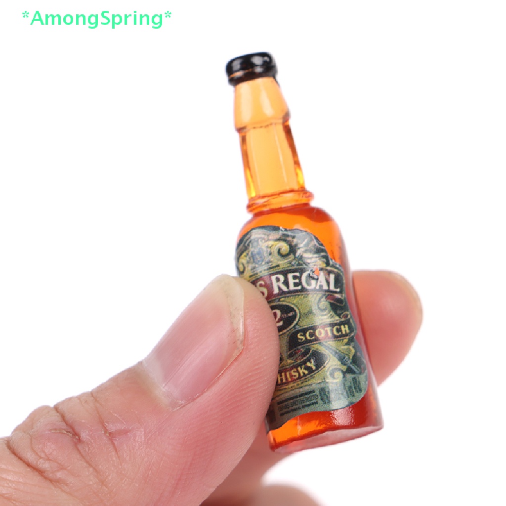 amongspring-gt-โมเดลขวดไวน์-วิสกี้จําลอง-ขนาดเล็ก-1-12-สําหรับตกแต่งบ้านตุ๊กตา-4-ชิ้น-ต่อชุด