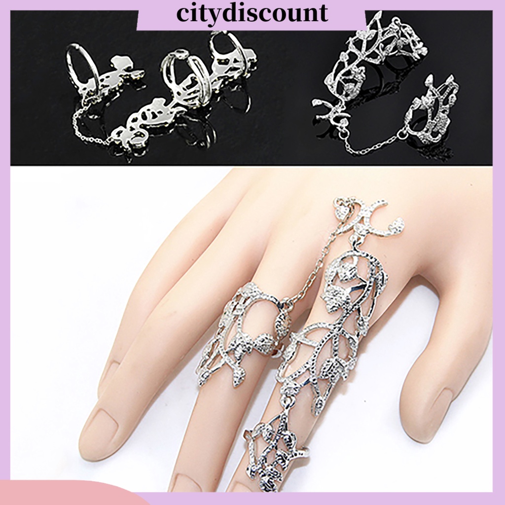 lt-citydiscount-gt-city-สร้อยข้อมือ-แหวนลายดอกกุหลาบ-สําหรับผู้หญิง