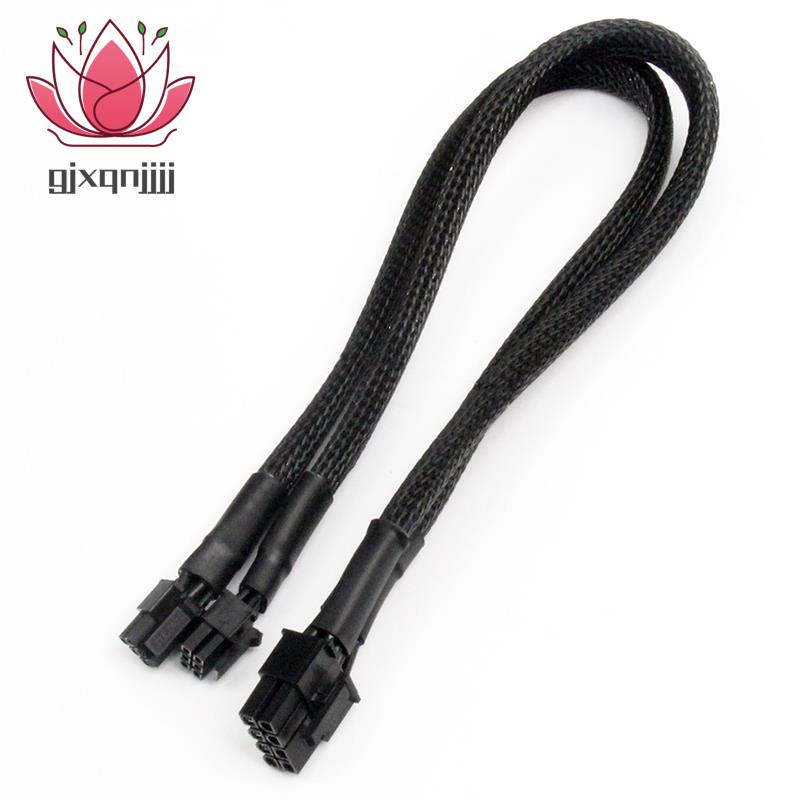 18 AWG Dual mini 6 pin maschio a 8 pin maschio PCI-E y splitter cavo di alimentazione per Mac Pro