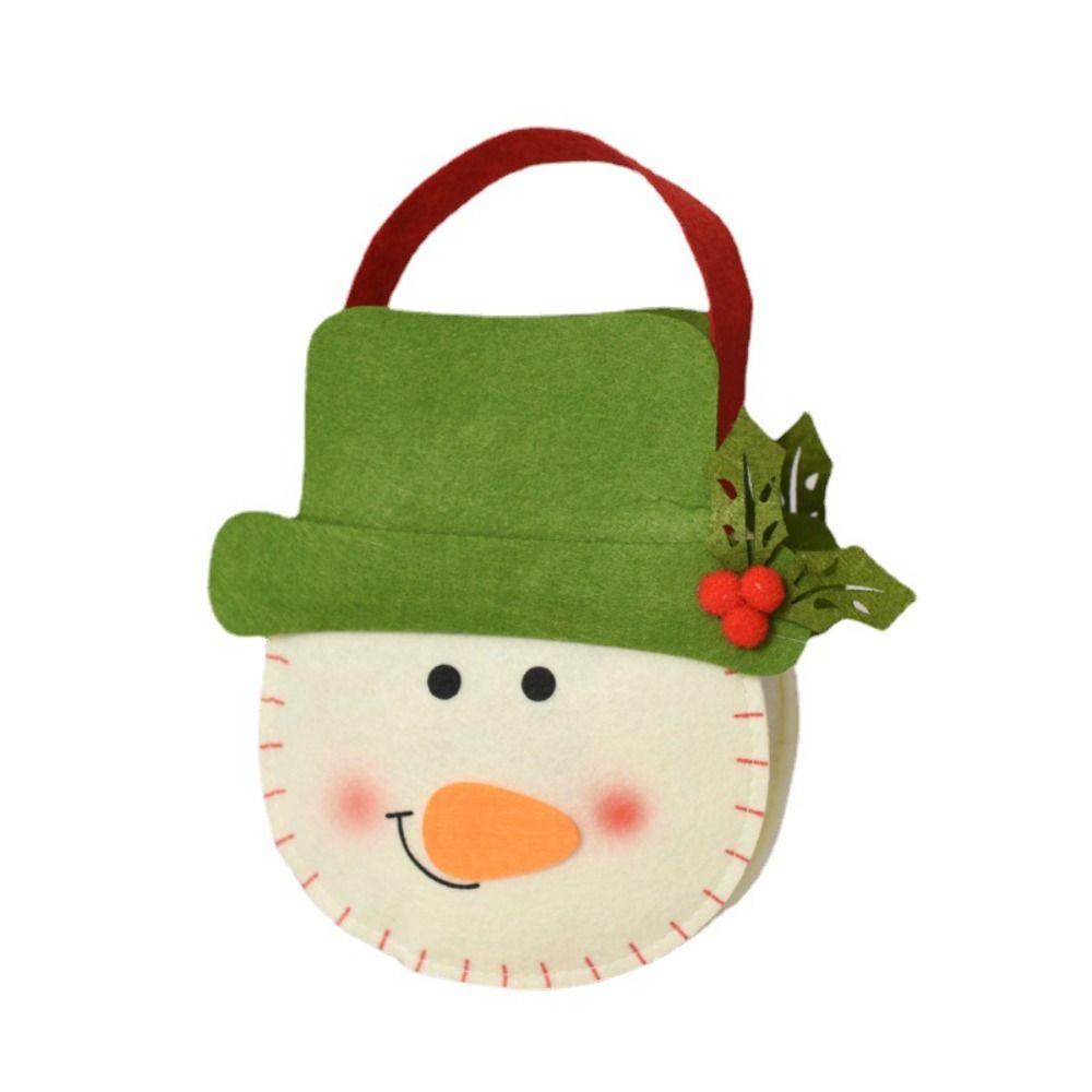 anemone-กระเป๋าผ้าขนสัตว์-ลายการ์ตูนคริสต์มาส-แบบพกพา-พร้อมหูหิ้ว-สําหรับเด็ก