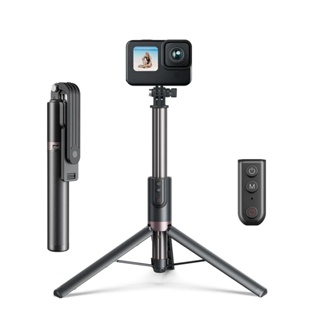 Telesin ขาตั้งกล้องไม้เซลฟี่ 1.3 ม. พร้อมรีโมตคอนโทรลบลูทูธไร้สาย สําหรับ GoPro Hero 12 11 10 9 8 Max Andriod IOS Phone