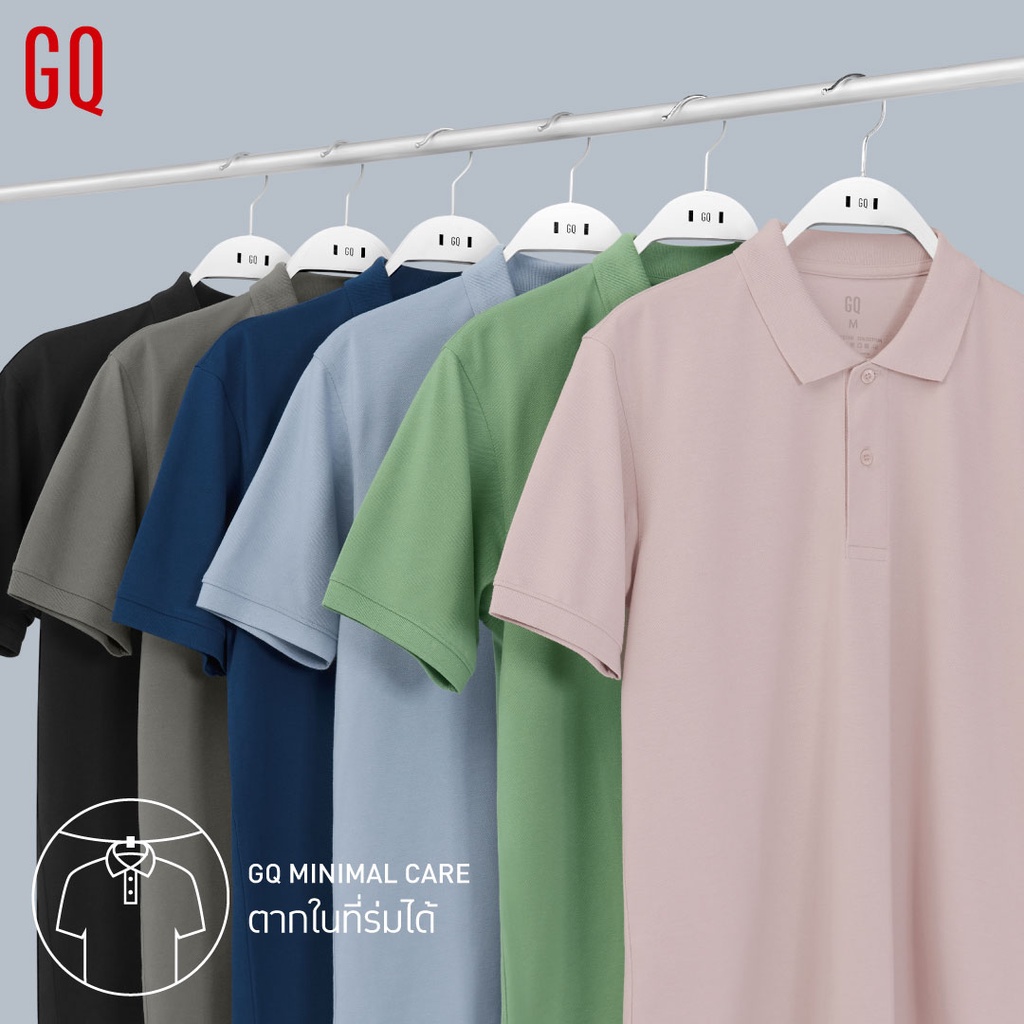 ภาพสินค้าGQ Minimal Polo เสื้อโปโลยับยั้งกลิ่นเหงื่อ สีดำ (มินิมอลโปโล) จากร้าน gqsize บน Shopee ภาพที่ 4