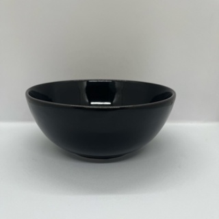 ถ้วย ถ้วยเซรามิค(Ceramic) สีดำเงา ขนาด 6 นิ้ว เข้าไมโครเวฟได้