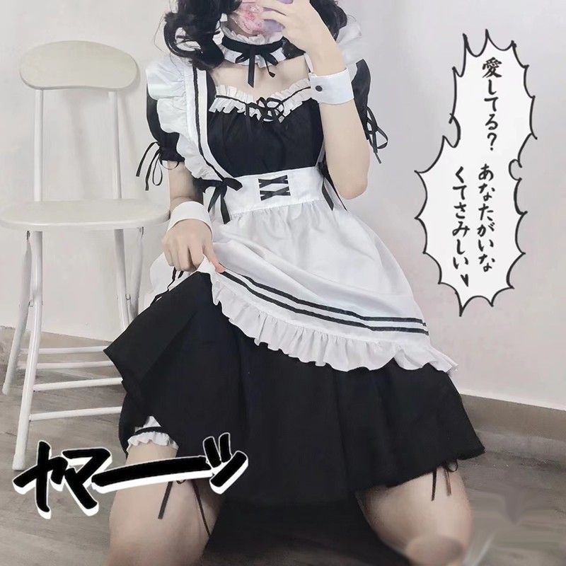 มิราเคิลชุดแม่บ้านอบอุ่น-cos-แม่บ้านน่ารักเสื้อผ้าผู้หญิงเจ้านาย-lolita-ชุดคอสเพลย์โลลิต้า