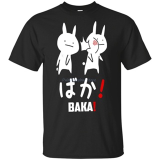 เสื้อยืดลําลอง แขนสั้น พิมพ์ลายตัวอักษร Baka Rabbit Slap เหมาะกับฤดูร้อน สไตล์ญี่ปุ่น สําหรับผู้ชายS-5XL
