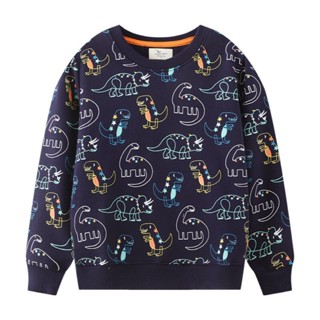 เสื้อกันหนาวแขนยาว ผ้าฝ้าย ลายการ์ตูน สําหรับเด็กวัยหัดเดิน 2022