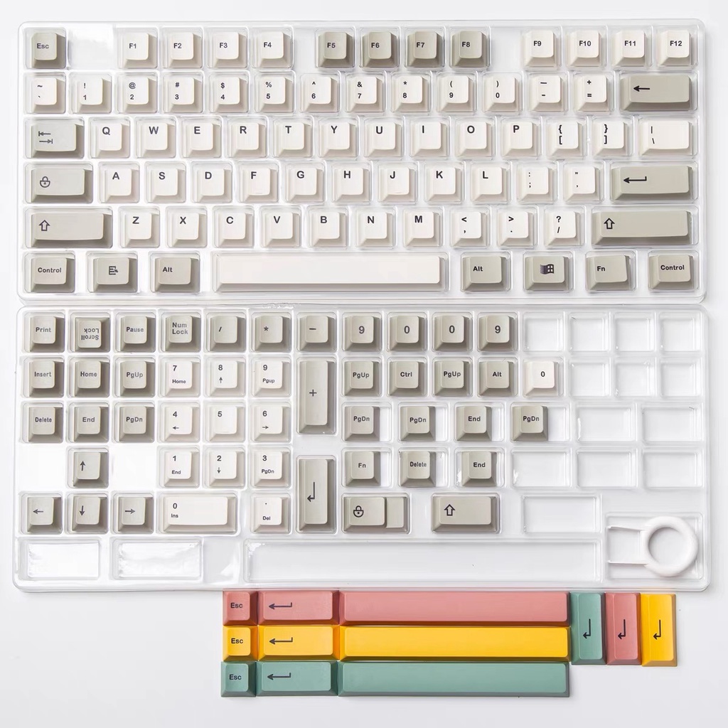 134 Keys 9009 Retro Keycaps Dye Sublimation PBT Cherry Profile Key Caps ...