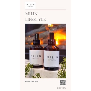 MILIN 100% NATURAL ESSENTIAL OIL ROOM &amp; LINEN SPRAY 120 ml. ❌ALCOHOL