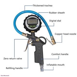 ที่วัดลมยาง การทดสอบแรงดันลมยางแบบดิจิตอล 0-220 PSI เกจวัดแรงดันลมยางรถยนต์แบบไดอัลมิเตอร์ เครื่องเติมลมยางจัดส่งทันที