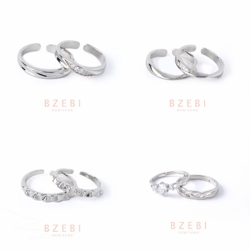 bzebi-แหวน-คู่เงินแท้-คู่รัก-คู่เงินแท้-คู่-แต่งงาน-เงินคู่-เงินอิตาลีสำหรับผู้หญิง-เครื่องประดับแฟชั่นเกาหลี-เกาหลี-สําหรับผู้หญิง-886r